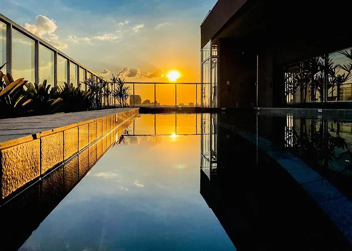 Palazzo Ibirapuera 21 º Andar Wi-Fi, Ar E Metro A 5 Minutos