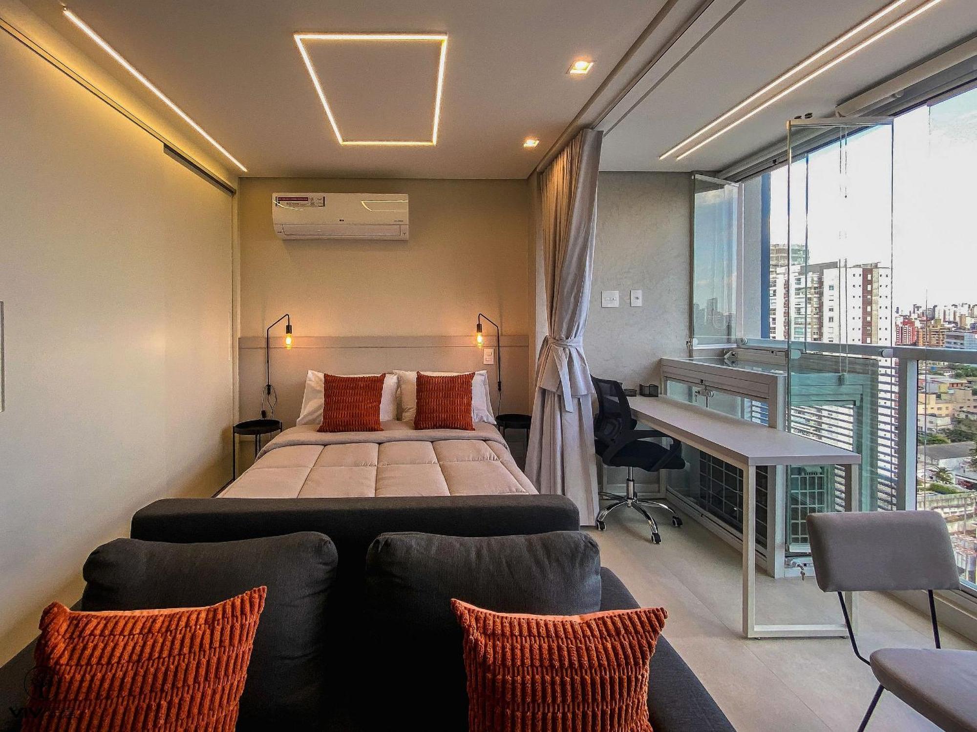 Apartment Palazzo Ibirapuera 21 º Andar Wi-Fi, Ar E Metro A 5 Minutos Sao Paulo